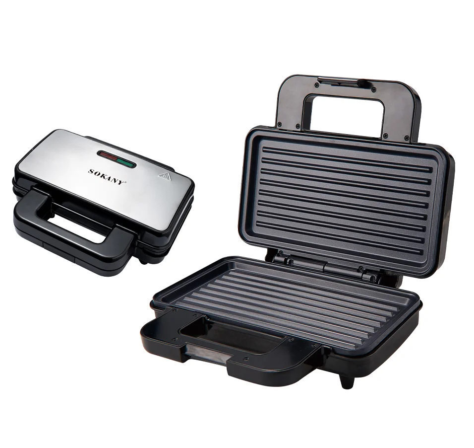 Electric Waffle Maker Machine Timer Thermostat Control Bake Ware Waffle Machine Sandwich Non