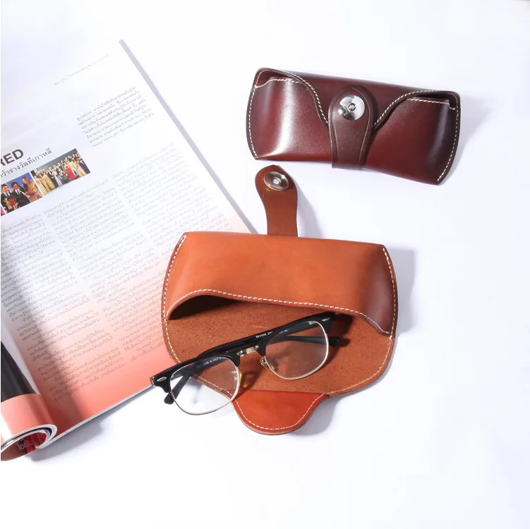 FSC108 Reading glass covers handcraft real leather case glasses with