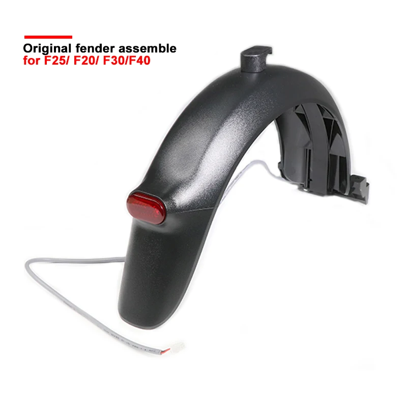 Superbsail Original Assembly Scooter Mudguard With Tail Light Rear Mudguard For F20 F25 F30 F40 KickScooter Fender Mud Guard factory