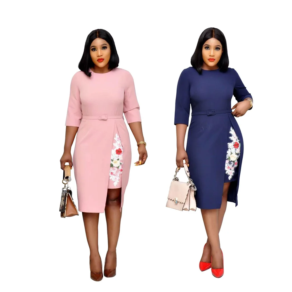 polyester casual dresses