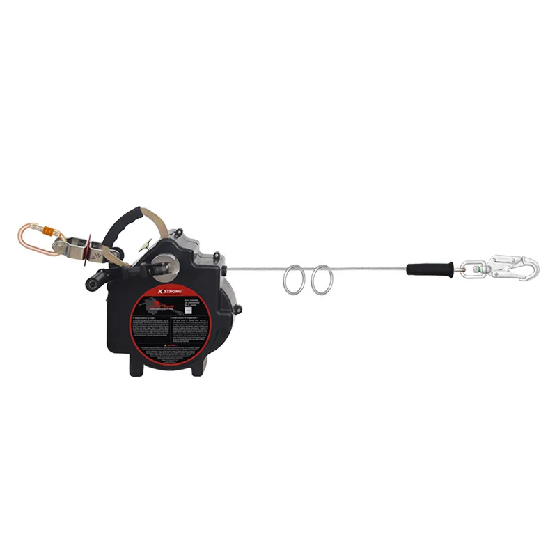 18m Temporary Steel Cable Anchor Point Device 2 D-Rings Horizontal ...