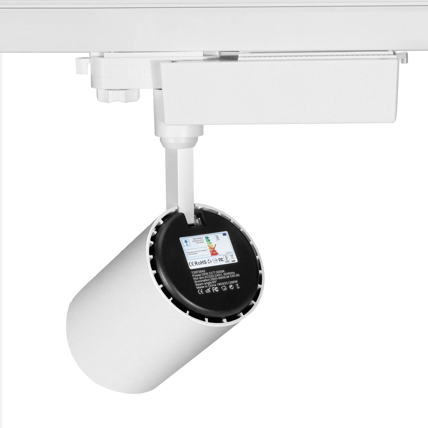 Shop Gakkery Museum Clothes Store Track Spotlights horizontal power box 35W COB LED Track Rail lights