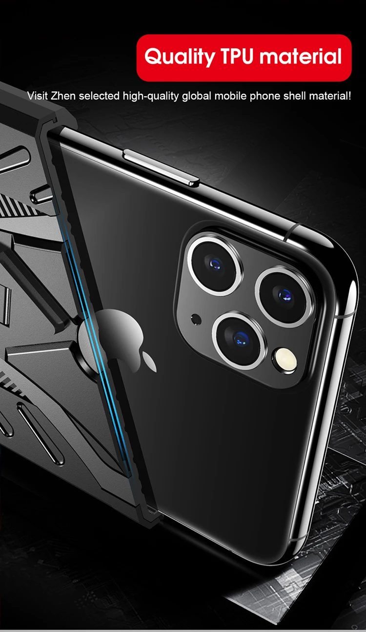 OTAO Flexible Shockproof Holder For Phone Case Cover For iPhone 11 Pro Max 7 XR XS MAX X 8 7 6 6s Plus Coque For iPhone 11Stand