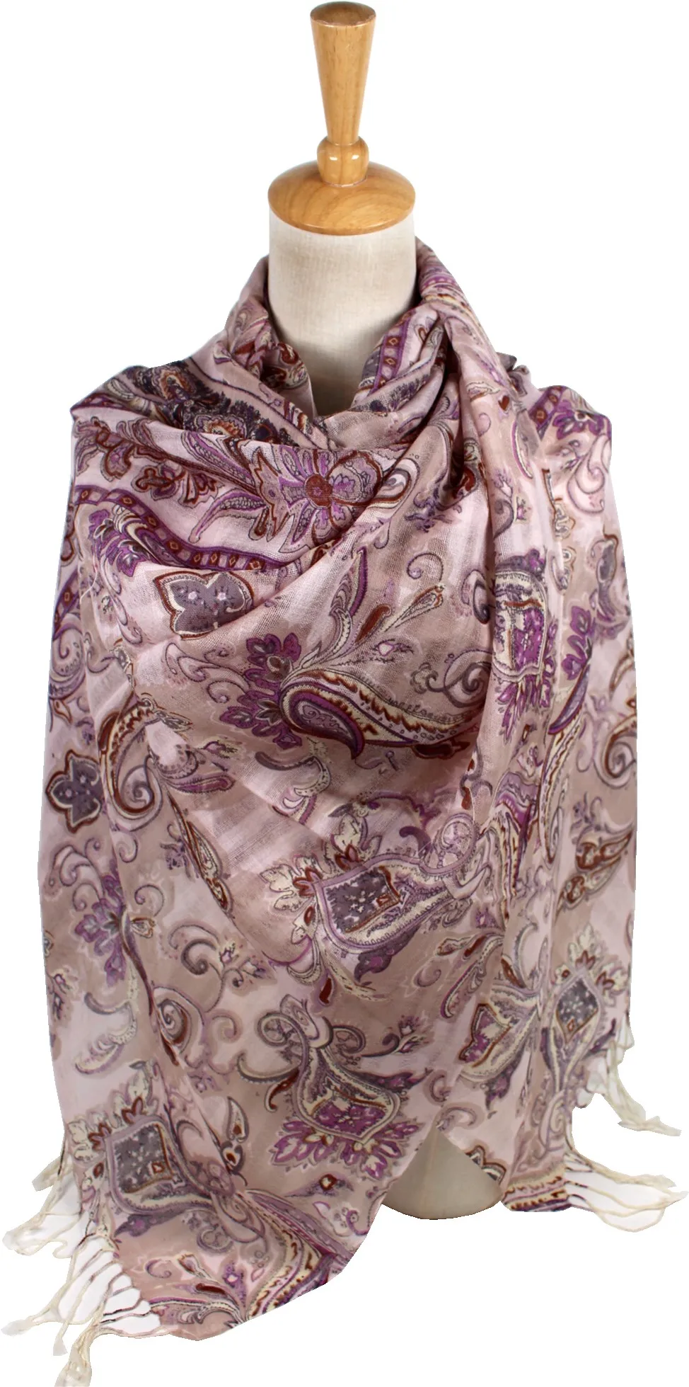 100% Polyester Foulard Voile Tube Multi Silk Jersey Chiffon Gradation ...