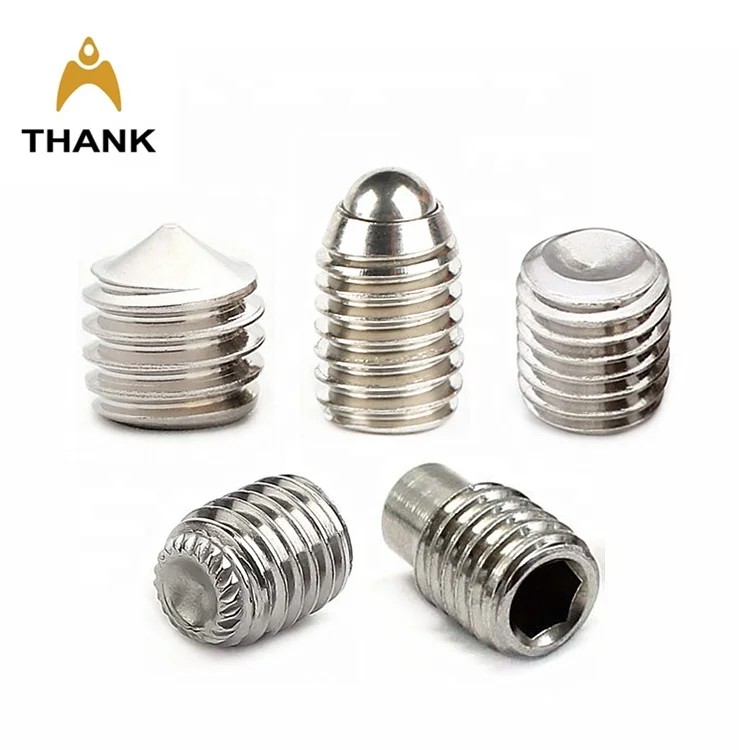 
DIN916 stainless steel 304 Hex socket grub screw cup point set screws M5 - M24 
