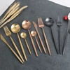 Pla Flatware Gold Gift United B A C Dinner Portable Travel Cutlery Set Stainless Steel
