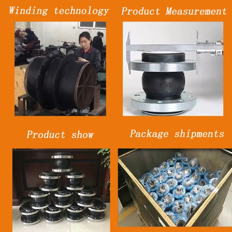 Double Ball Flanged End EPDM Rubber Expansion Joints