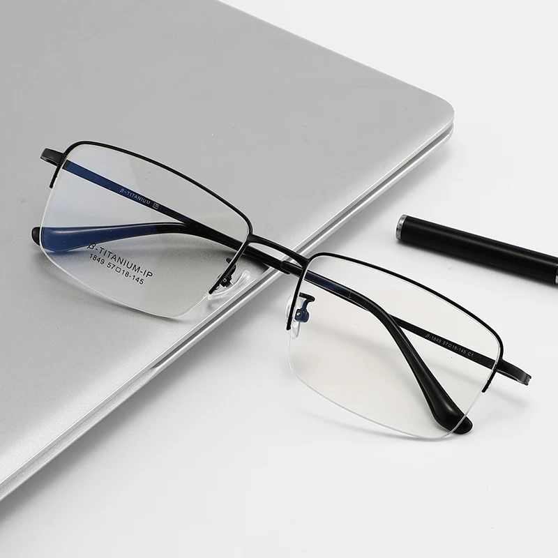 Sutor Wholesale Popular Style Anti Blue Light Metal Frames Optical Glasses ,Ultra light metal pure titanium spectacle frame