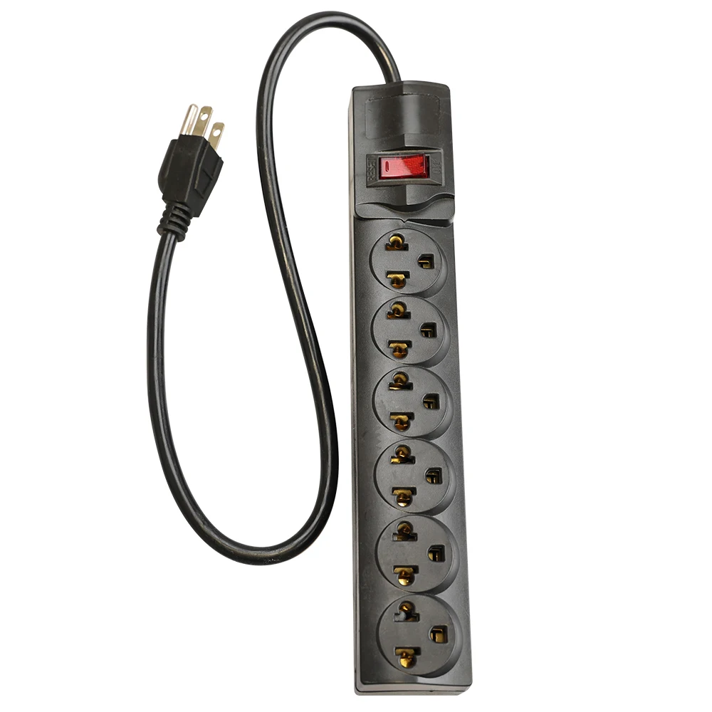 6 Outlet Peru Multifunction Socket Power Strip Horizontal Type For