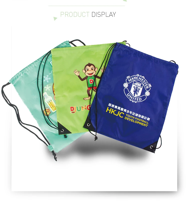 Cheap Promotional Cheap Custom Gym Sports Drawstring Bags No Minimum - Buy Gym Sports Drawstring ...