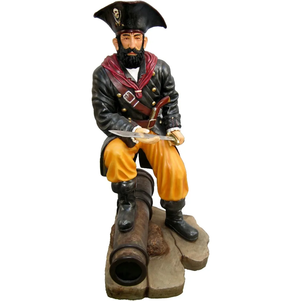 resin pirate statue