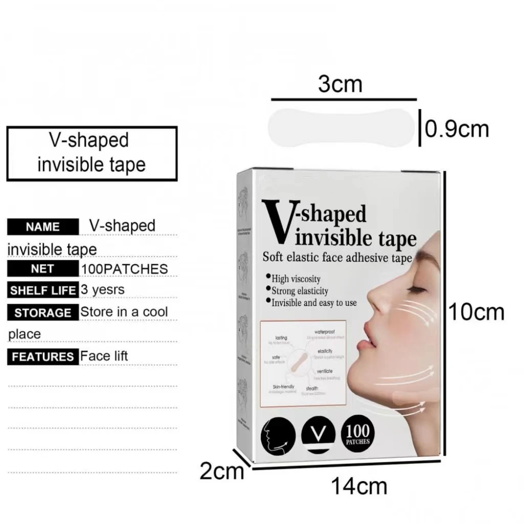 V-shaped Invisible Tape Thin Face Lift Stickers Anti-wrinkle Anti-aging ...