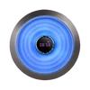 new round LED light bluetooth speaker with time display wireless speaker bluetooth