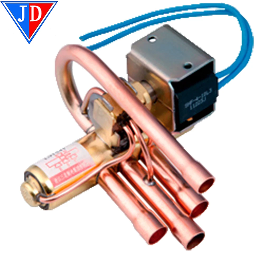 Brass 4 Way Reversing Valve 5/16*3/8 Shf4h23up For Refrigeration
