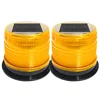 Police Mobile Yellow Led Solar Powered Revolving Temporary Traffic Lamp Flashing Car Warning Light Wireless Strobe Light Warning