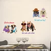 Free samples Colorful Cute Dog Design Wall Sticker