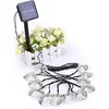 12 Led Metal Heart Shape Star Solar Garden Party Wedding Holiday String Lights