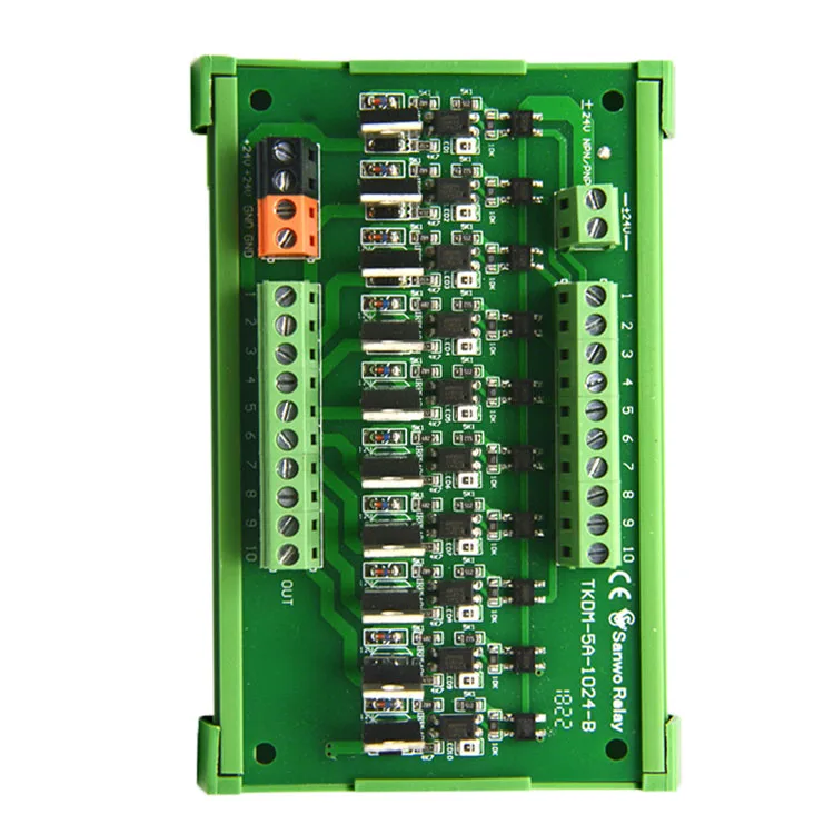 Relay Chanel Module 10 10-Channel Relay Module Transistor Output Circuit Protection PLC ...