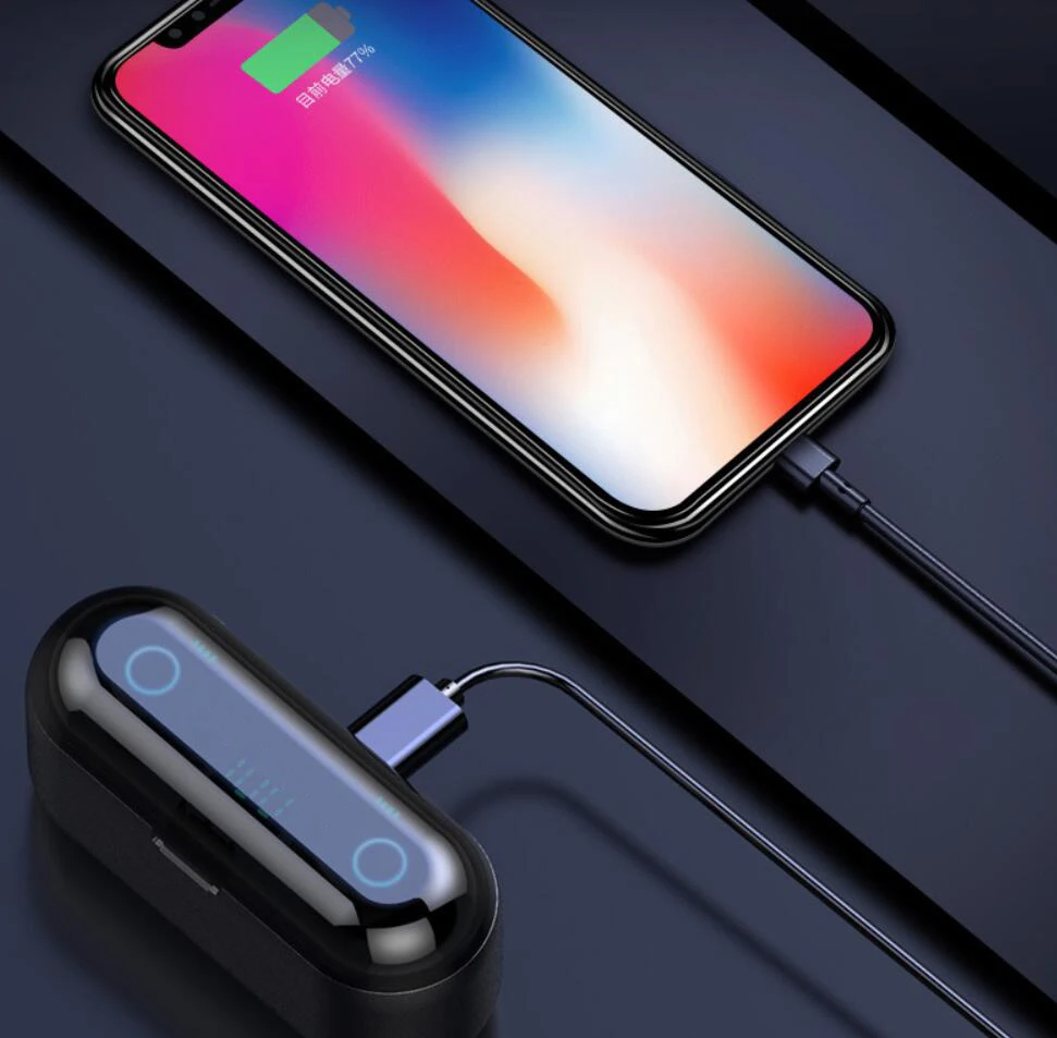 tws蓝牙5.0耳机2000mah充电盒蓝牙耳机耳机f9 tws