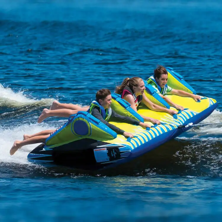 Water Sports Jet Ski Towable Three Person Inflatable Ski Tube For 3 ...