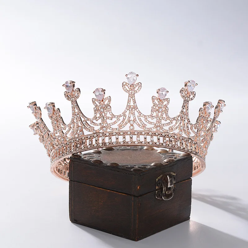 Tiara Da Sposa Vintage Con Strass E Cristalli - Corona Nuziale Per Capelli, Ideale Per Matrimoni - Foto 4