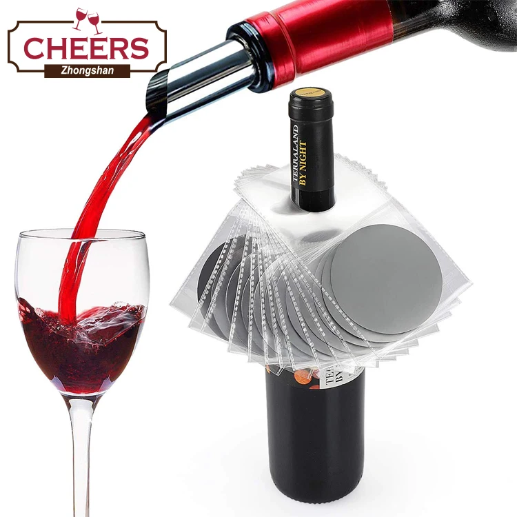Manufacturer Drop Stop Wine Pourer Disc,Reusable Foil,Drip Free Wine
