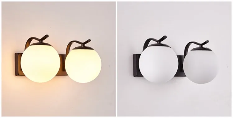 product nordic modern minimalist led wall lamp for living room tv background bedroom bedside simple creative staircase balcony iron e26-24