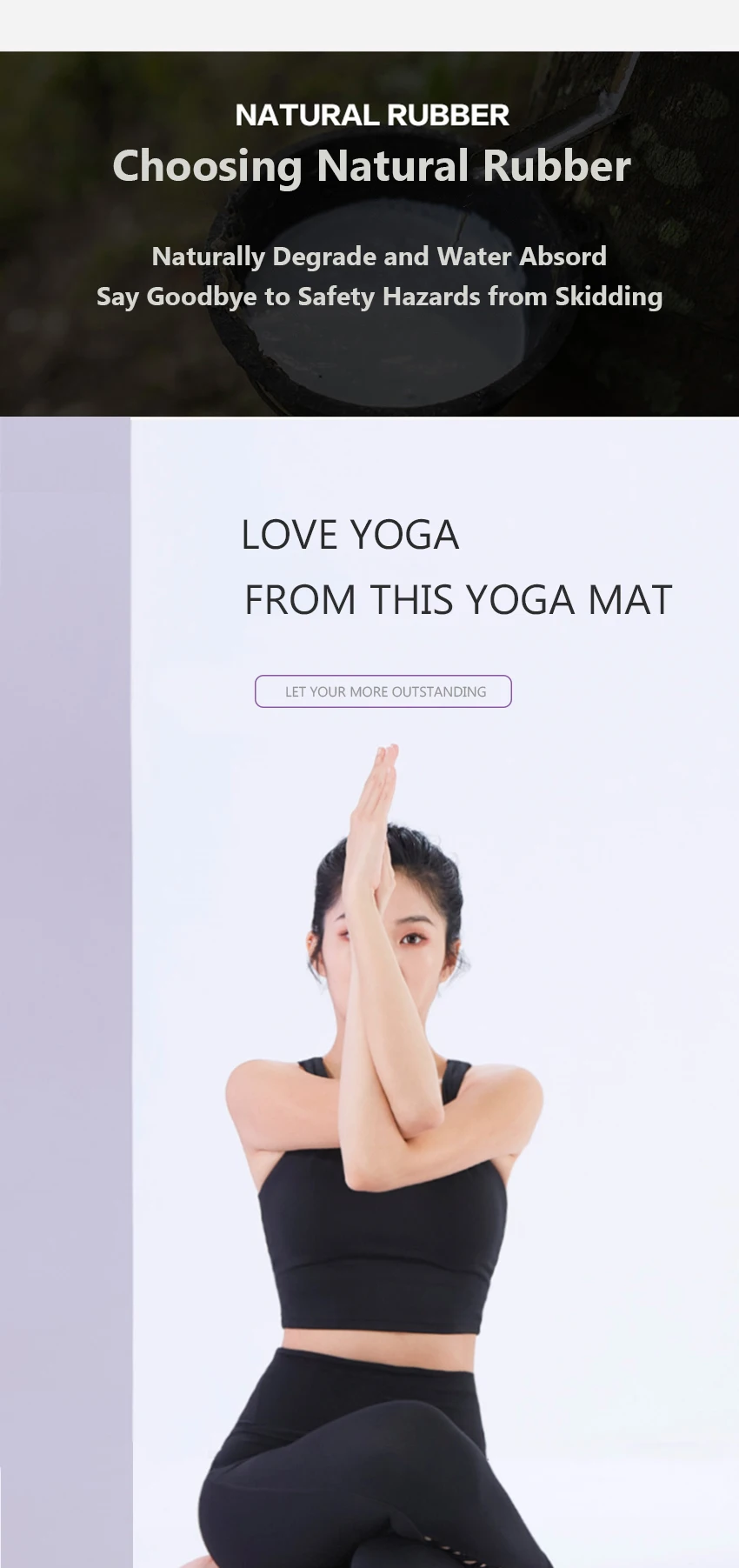 yoga mat eco friendly custom