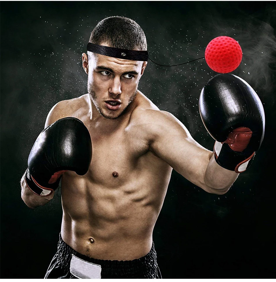 MMA Boxing Punch Exercise Fight Ball With Head Band For Reflex Speed Training 