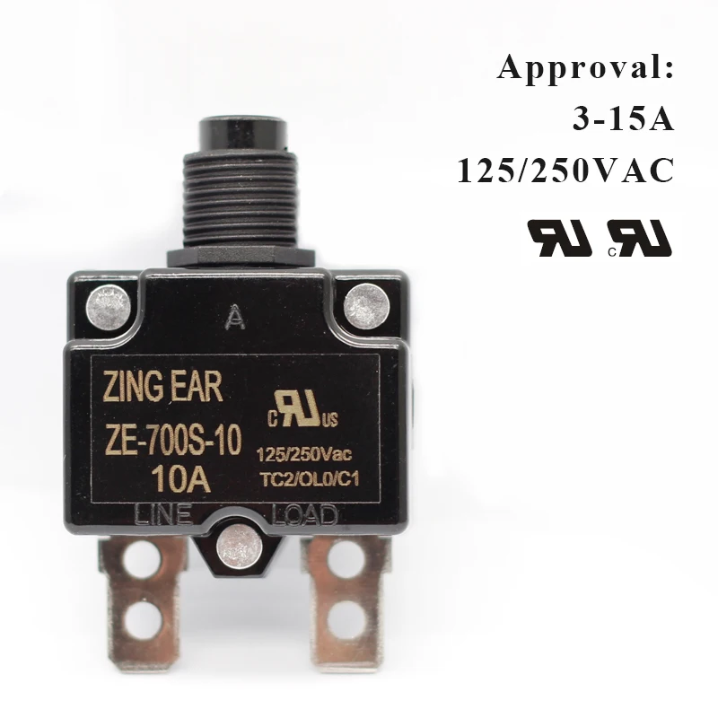 Zing Ear Ze-700s Series Mini Miniature Overload Protector 3a To 15a ...