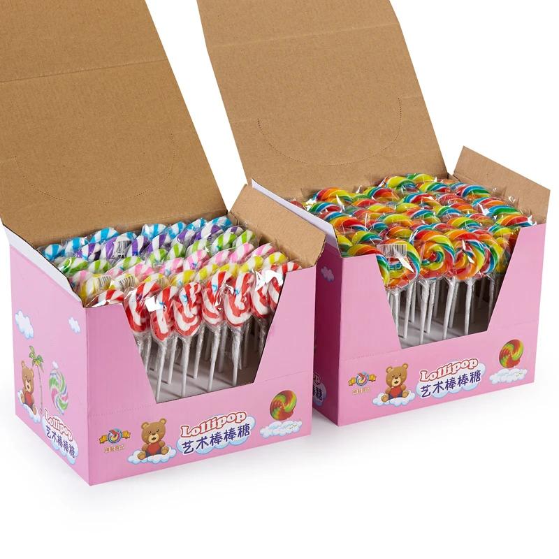 12g Fruit Flavor Swirl Round Shape Hard Candy Lollipop With Box Packing Buy Swirl Lollipops Fruit Candy Round Flat Lollipop Product on Alibaba