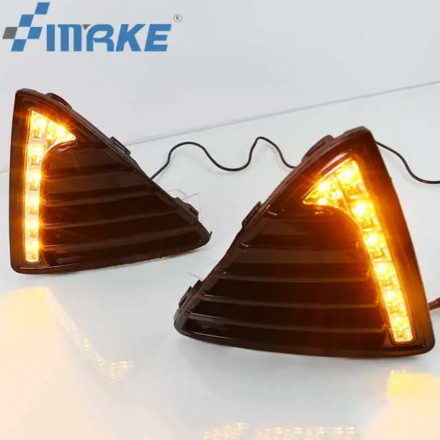 Smrke daytime running light for Ford focus 2012 2013 2014 2015  led drl fog lamp 12V daylight