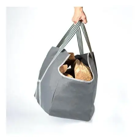 Premium firewood carrier bag handles wood bag canvas tote bag