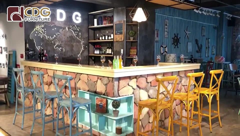 Luxury Designs Aluminium Outdoor And Indoor Use High Cross Back Dining