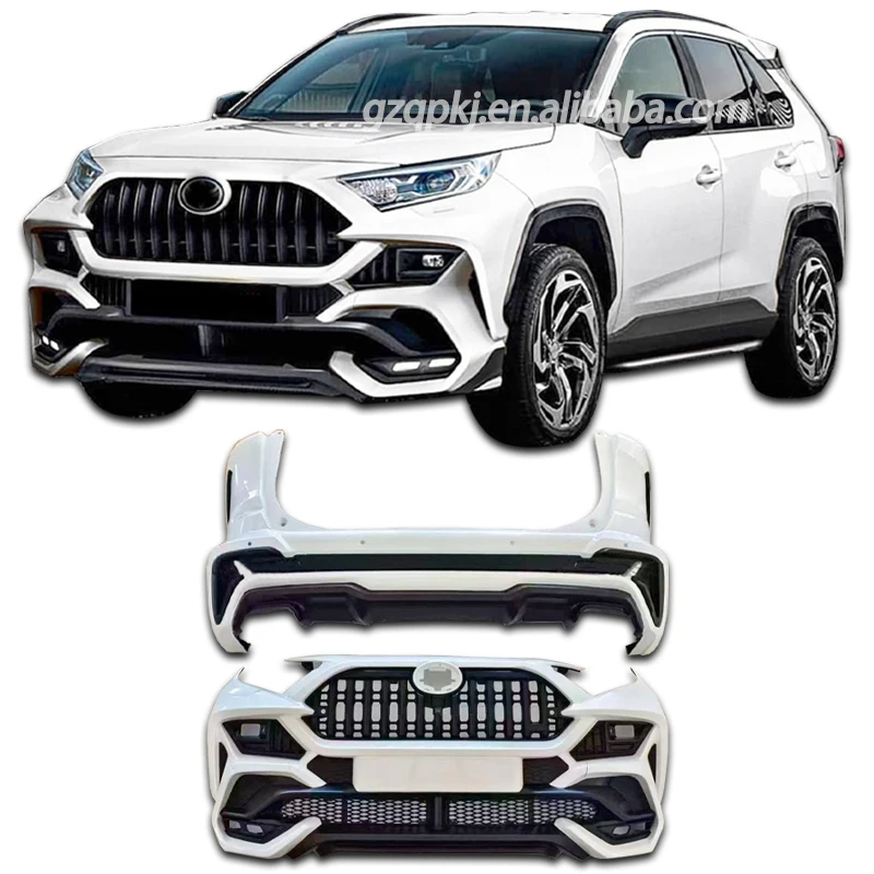 Toyota RAV4 Body Kit - Front and Rear Bumper Grille Upgrade