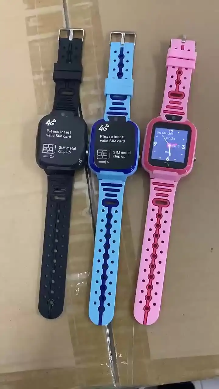 DH11 Kids Smart Watch 4G LTE HD Video Call Real-Time GPS Tracker SOS Button  School Mode IP68 Waterproof