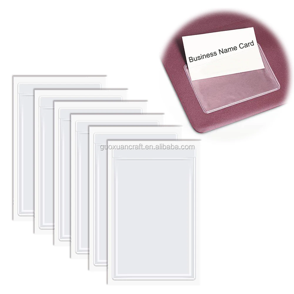 Pocket Label Card Self Adhesive Pocket Business Card Pockets Sticker Notebook Planner ...