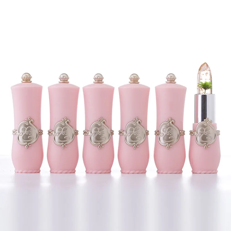 Moisturizer Long-lasting Jelly Flower Lipstick Makeup Temperature Changed Colorful Lip Blam Pink Transparent Wholesale