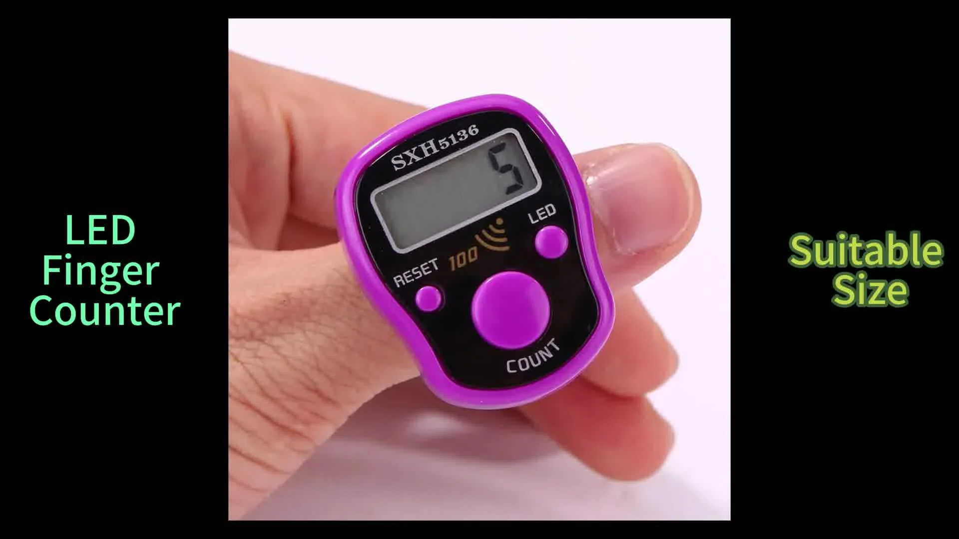 SXH5136 LED Light Finger Counter - Muslims Praying Beads