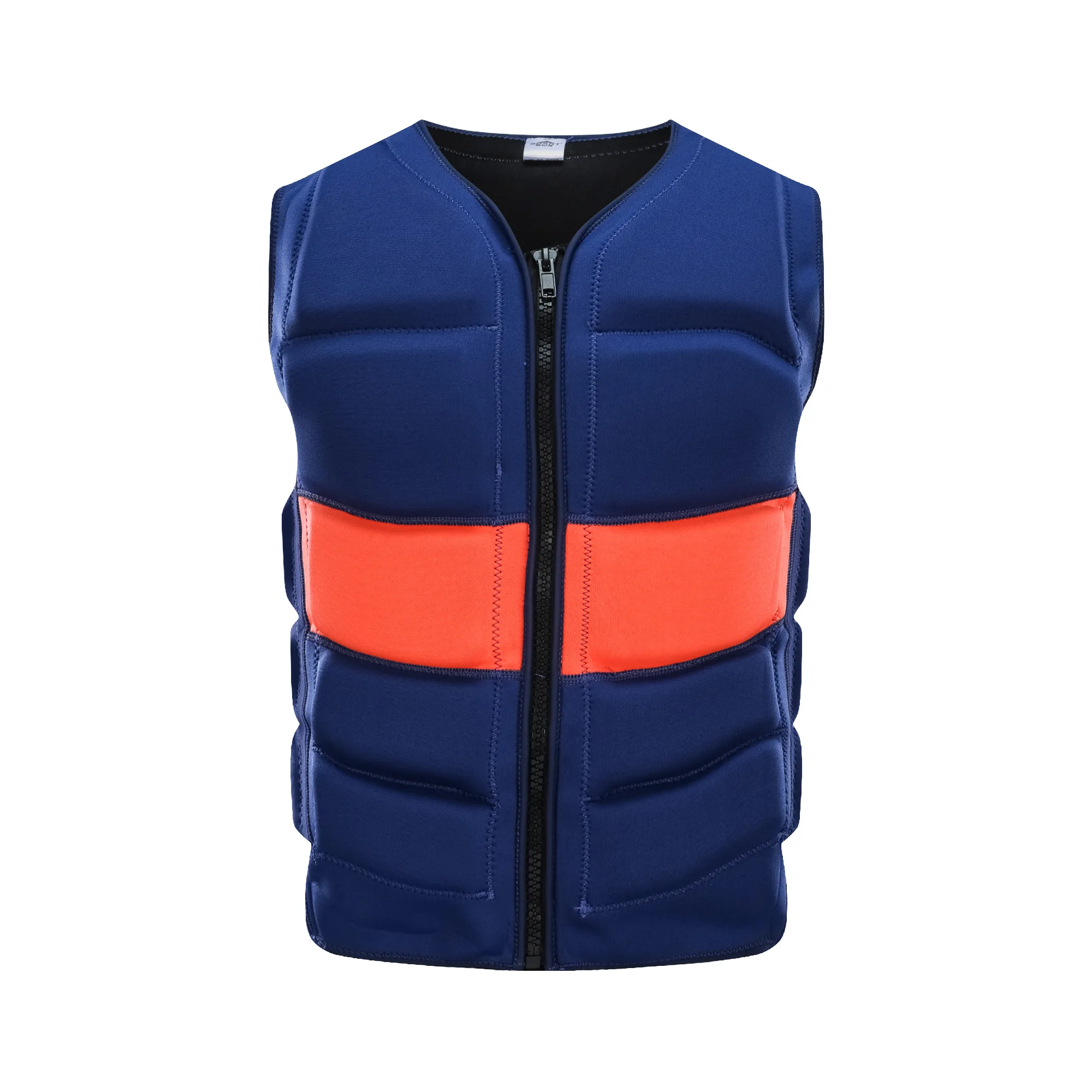 Sbart Adult Neoprene Front Zipper Swimming Rafting Safety Life Vest Pvc