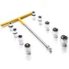 10pcs T type handle torque socket wrench 1/2 adapter exchangable socket 8 10 12 13 14 17 19 21 24mm Cr-V alloy steel