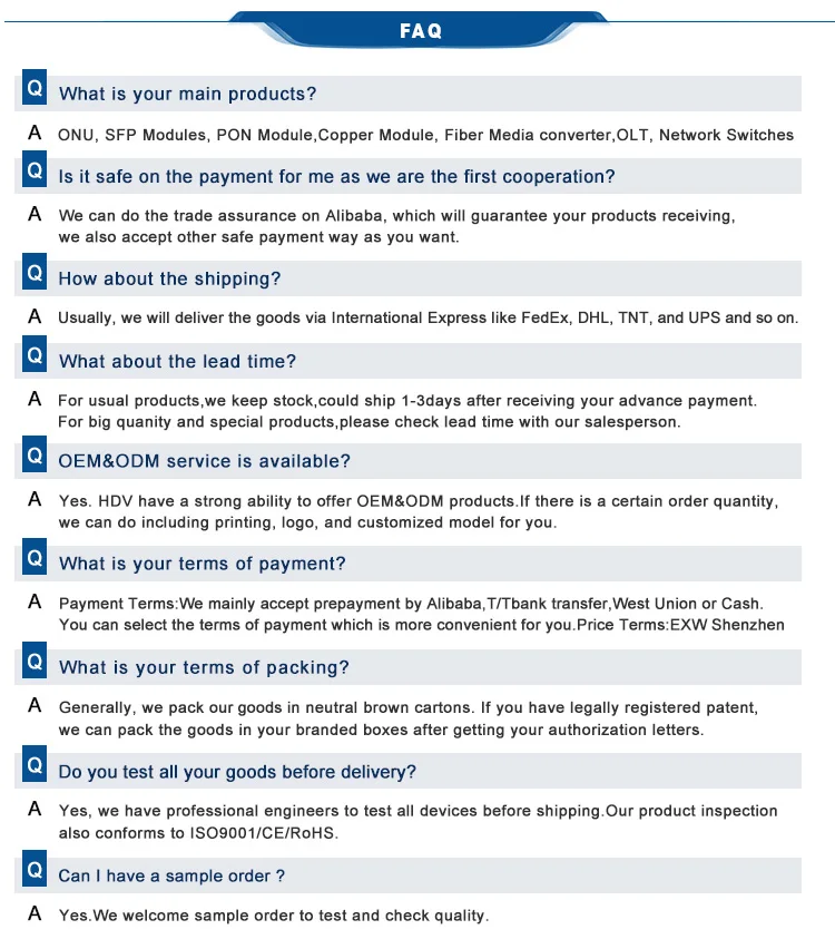 Sc connector 1.25g 1310 1550 20km bidi optical fiber sfp module compatible Huawei