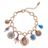 VRIUA Hamsa Paved Zirconia Blue Eyes Devil Silver Bracelet Charm Hand Fatima Adjustable Bracelet Fashion Jewelry