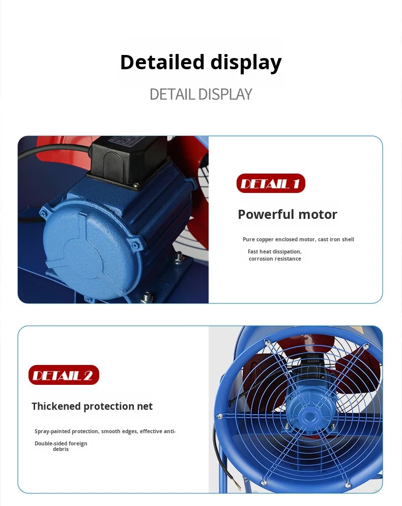 Noise Axial Exhaust Fan, 220 V, Electric - detail 22