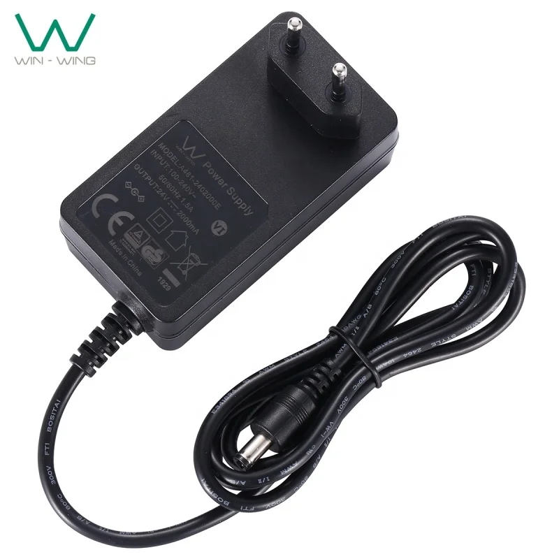 Wall power adapter 12v 3a AC DC power supply with UL62368 CE GS BS TUV SAA FCC ROHS certified