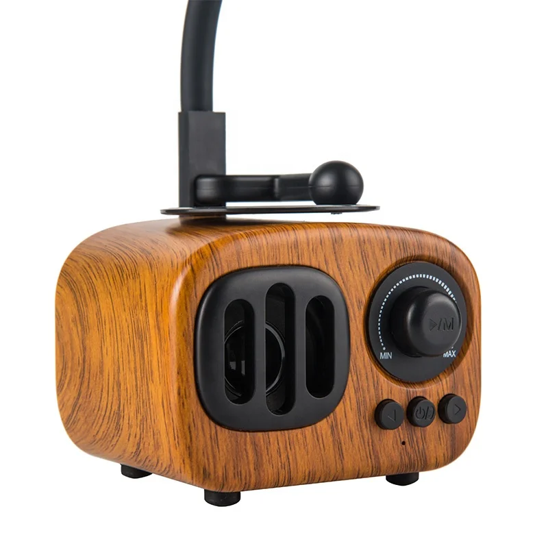 subwoofer, bt speaker Vintage Cabinet Speaker Gramophone Bluetooth Record Player with FM Radio Mini Wireless Boom Box Speaker Walnut Color - ANKUX.COM