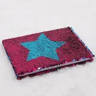 Magic Sequin Star Notebook Hard Cover Reversible Diary