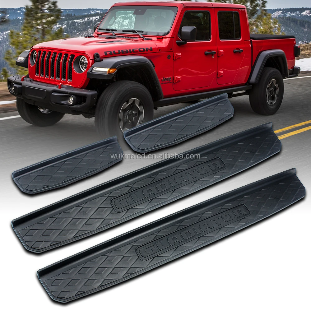 Car Accessories 4 Door Sill Guard Plate Cover Fits For Jeep Wrangler Jl  2018 2019 - Buy For Jeep Wrangler Jl,Car Accessories,Door Sill Guard  Product on 