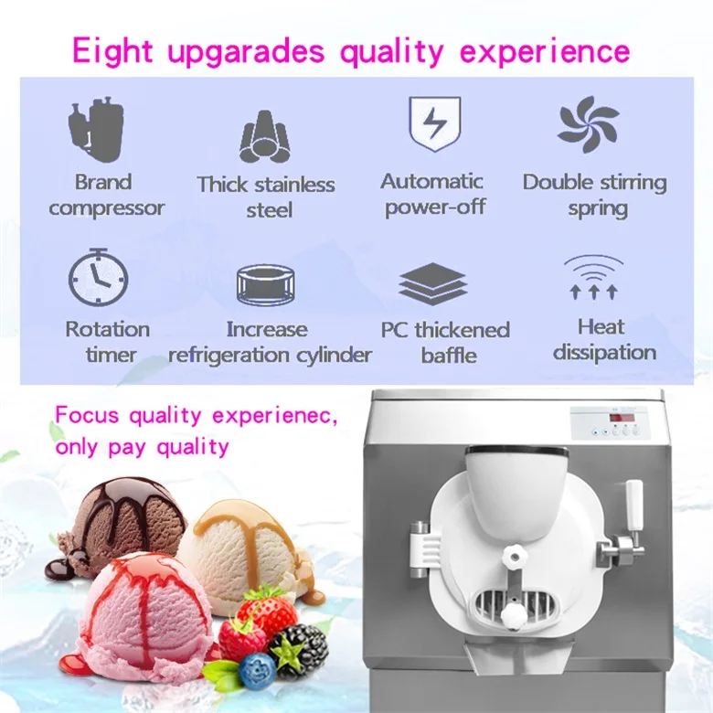 Kolice Italian Gelato Hard Ice Cream Machine/batch Freezer Machine