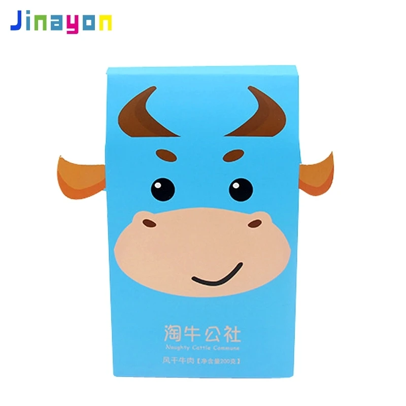 product jinayon custom design white card snack soft box with cow animal shape box for chocolate packaging-41